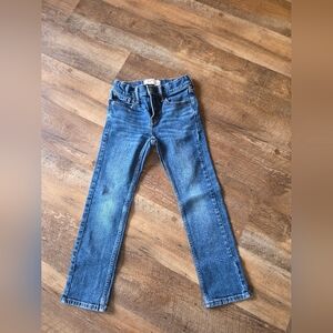 abercrombie kids Medium Blue Skinny Jeans With Adjustable Waist Snap Front 7/8